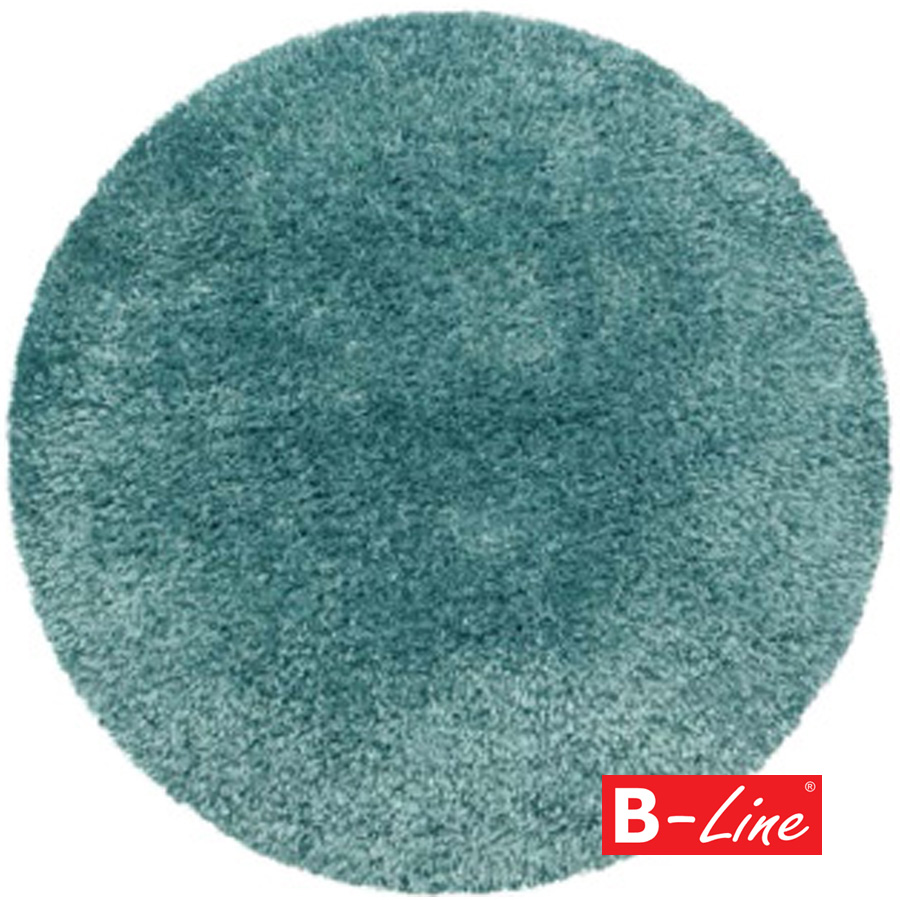 Kusový koberec Brillant Shaggy 4200 Aqua/kruh