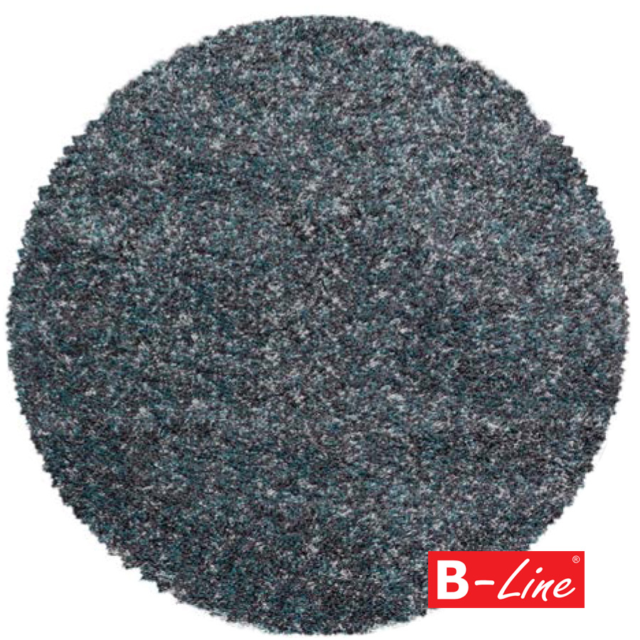 Kusový koberec Enjoy Shaggy 4500 Blue/kruh