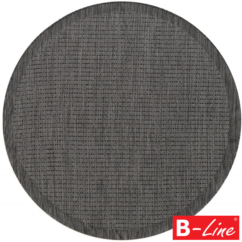 Kusový koberec Giza 1410 Black/kruh