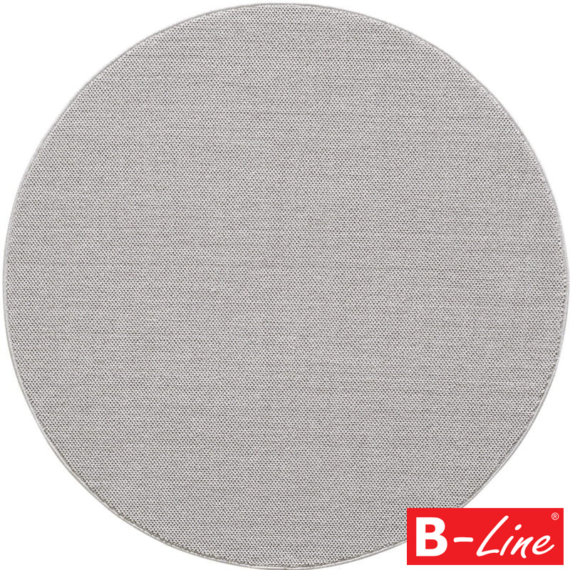 Kusový koberec Loom 4300 Silver/kruh