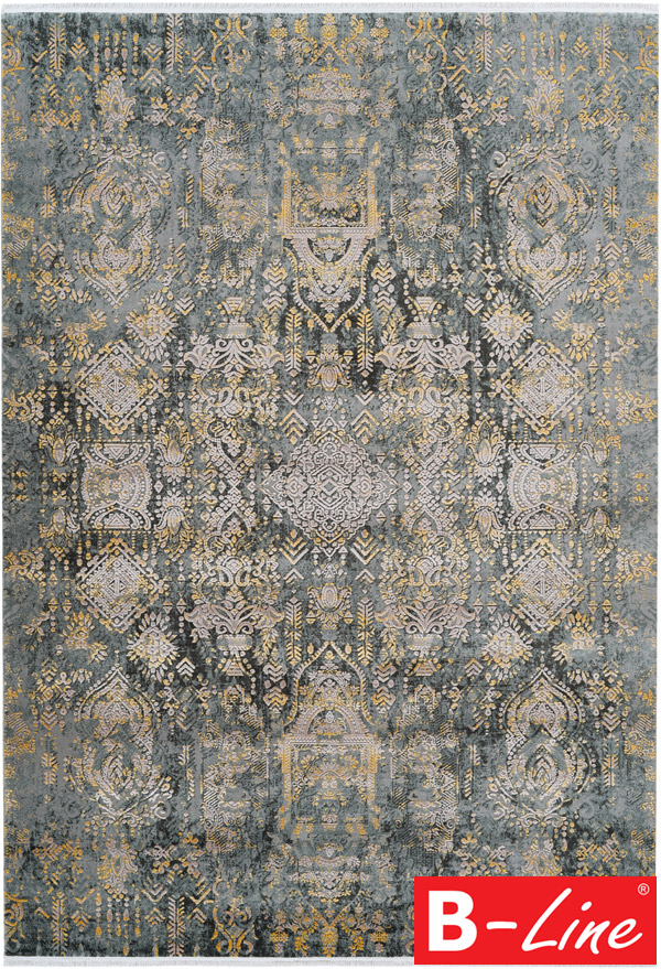 Kusový koberec Orsay 700 Grey-Yellow