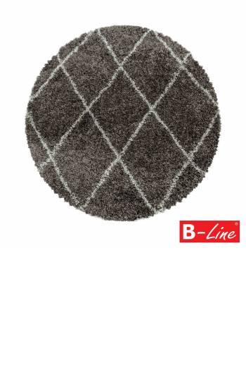 Kusový koberec Alvor Shaggy 3401 Taupe/kruh