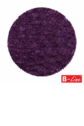 Kusový koberec Fluffy Shaggy 3500 Lila/kruh