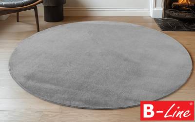 Kusový koberec Joy 1400 Grey/kruh