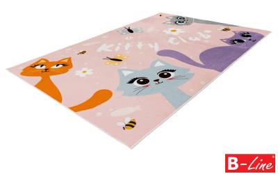 Kusový koberec Magic Kids 104 Kitty Club