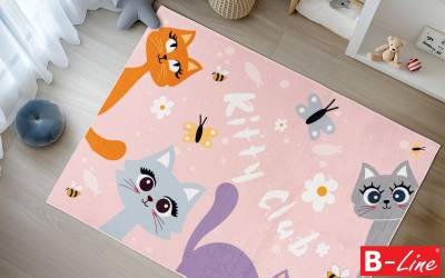 Kusový koberec Magic Kids 104 Kitty Club